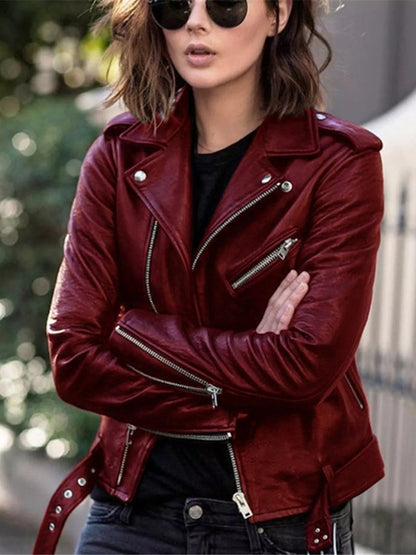 ADIRA | Chaqueta motera de cuero