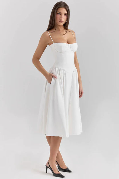 Celine - Vestido Midi Corsé