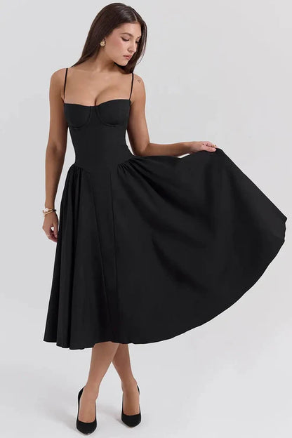 Celine - Vestido Midi Corsé