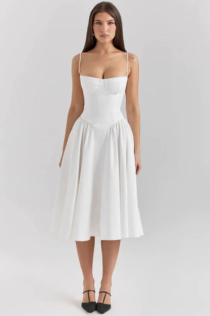 Celine - Vestido Midi Corsé