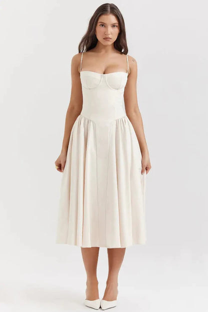 Celine - Vestido Midi Corsé