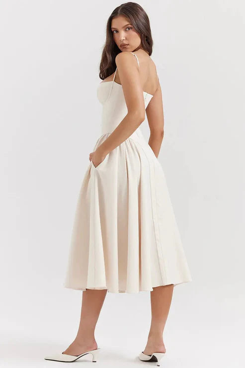 Celine - Vestido Midi Corsé