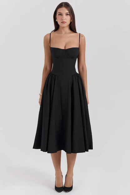 Celine - Vestido Midi Corsé