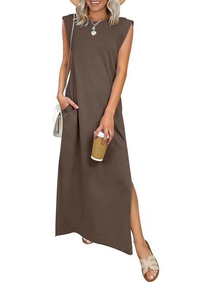 Vestido Largo Sin Mangas