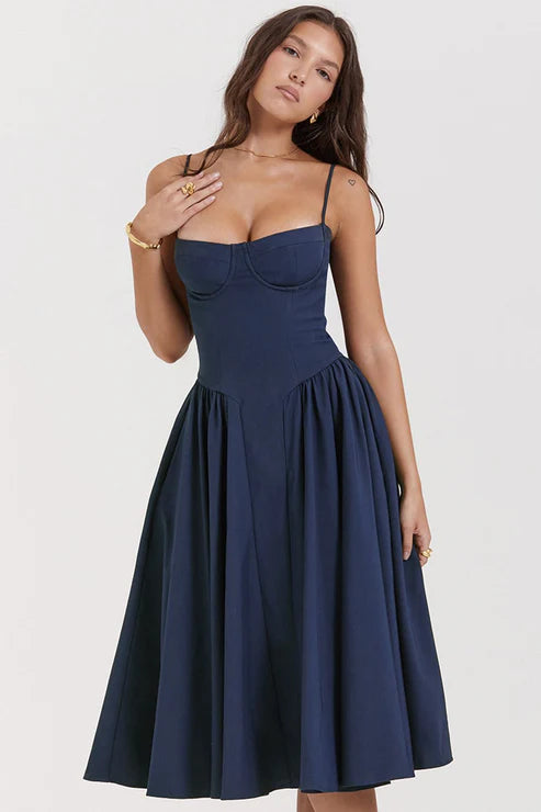 Celine - Vestido Midi Corsé