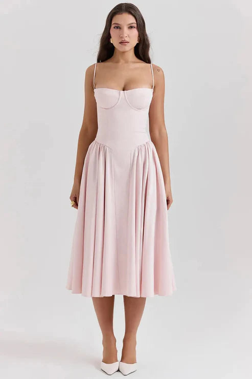 Celine - Vestido Midi Corsé