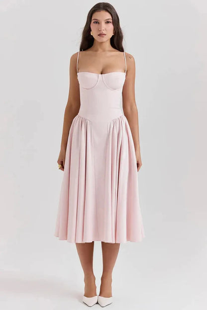 Celine - Vestido Midi Corsé