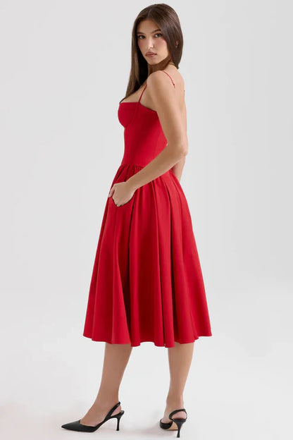 Celine - Vestido Midi Corsé