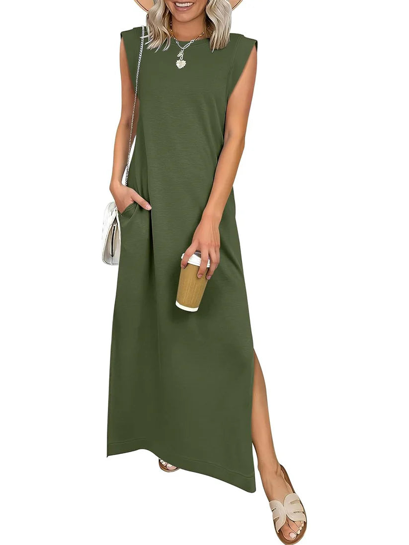 Vestido Largo Sin Mangas