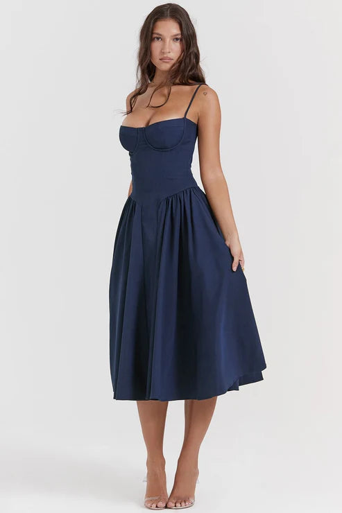 Celine - Vestido Midi Corsé