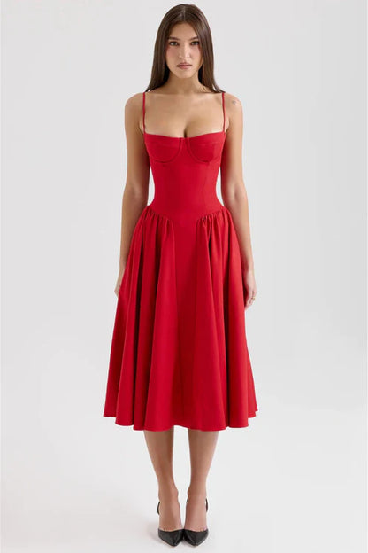 Celine - Vestido Midi Corsé