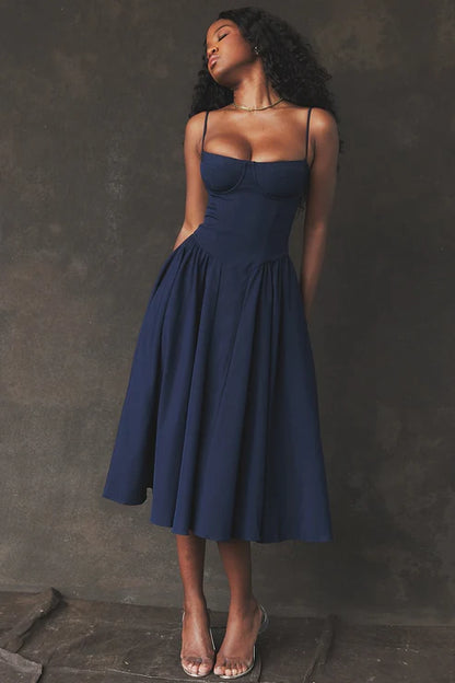 Celine - Vestido Midi Corsé