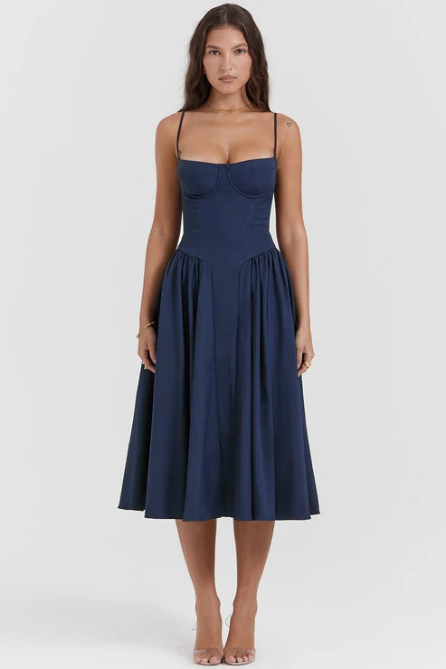 Celine - Vestido Midi Corsé
