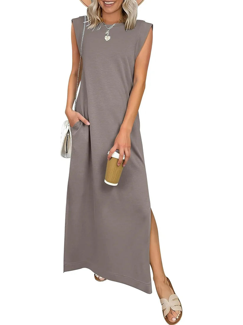 Vestido Largo Sin Mangas