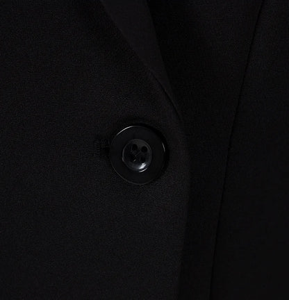 Blazer sin espalda de color liso