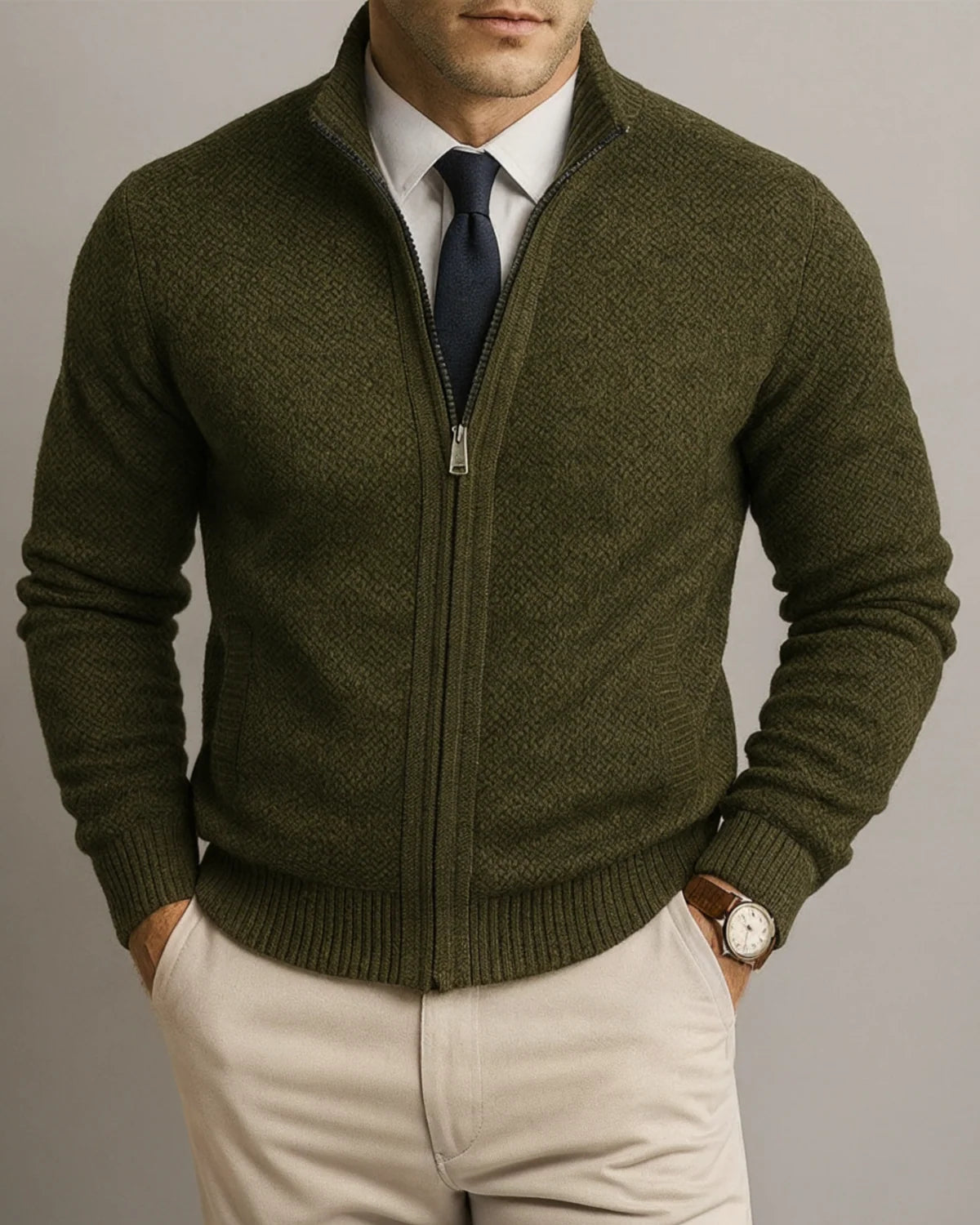LEANDRO - CÁRDIGAN DE LANA MERINO