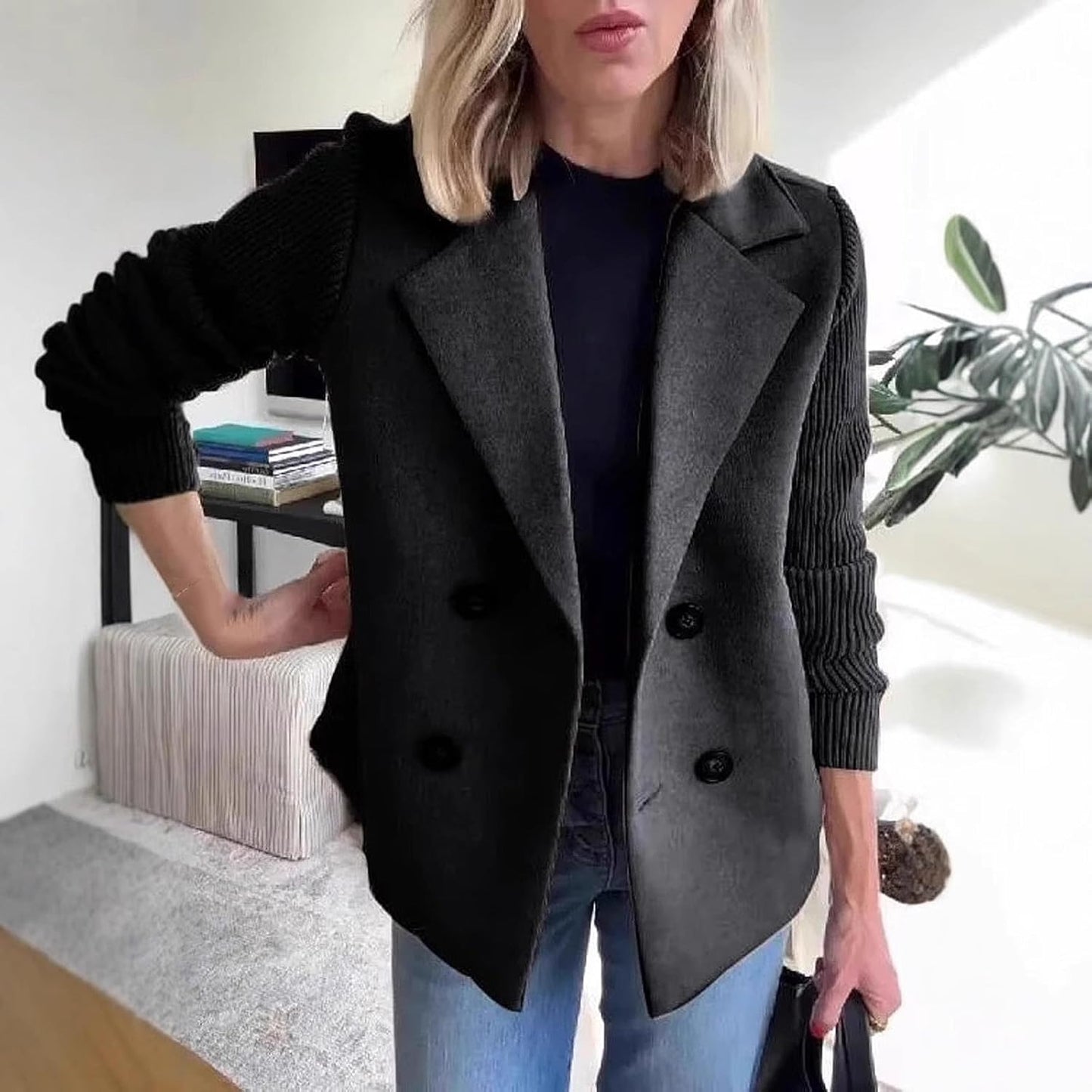 AURORA - ABRIGO BLAZER CASUAL