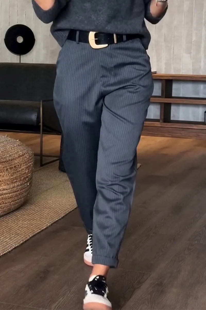 MATHILDA | PANTALONES DE RAYAS ELEGANTES