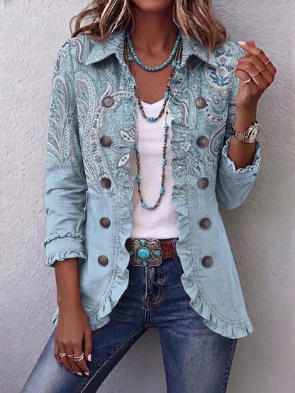 Paisley azul cielo