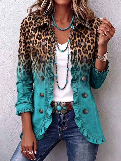 Leopardo turquesa