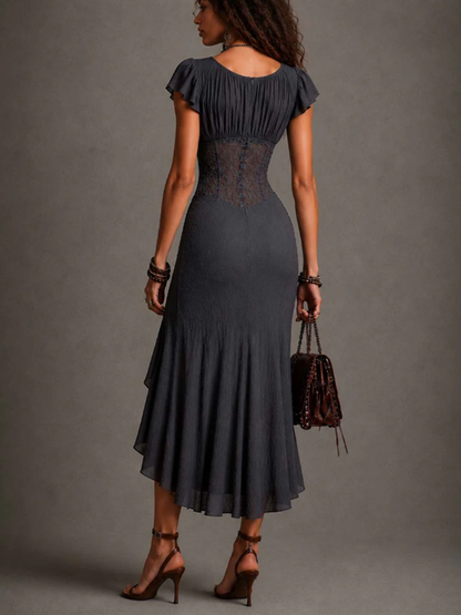 Carmen | Vestido Midi de Encaje con Escote en V