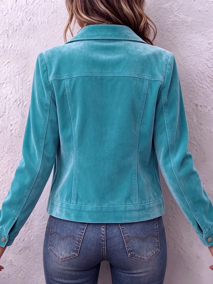Raffaella | Chamarra de Terciopelo Estilo Vintage
