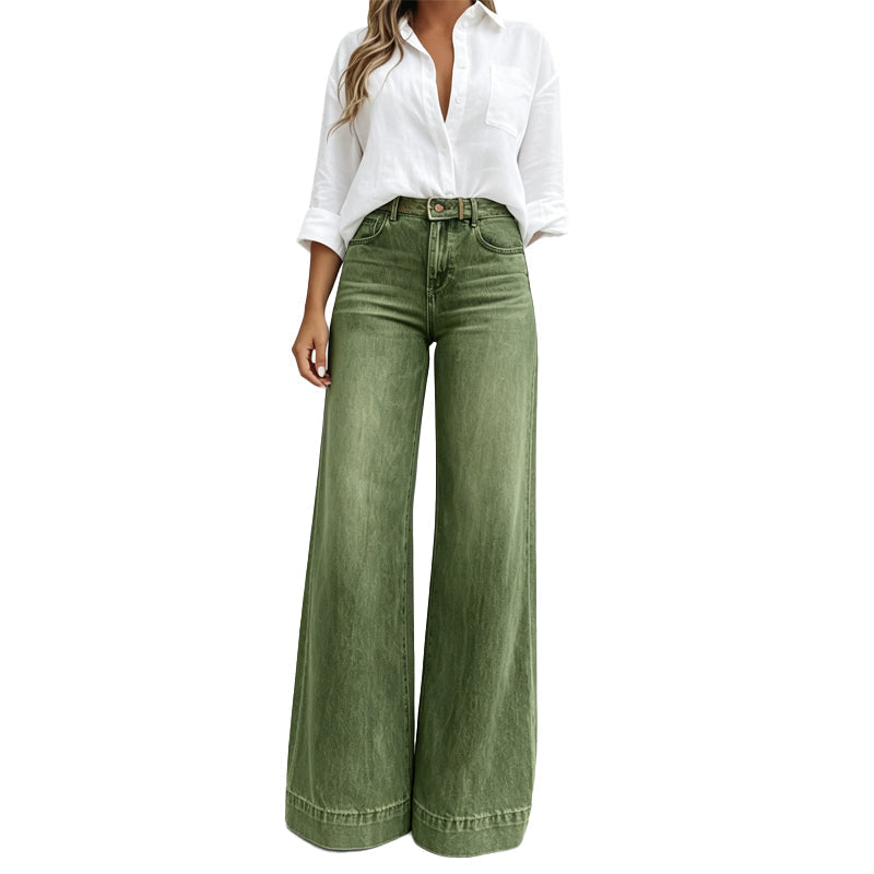 Lucia | Jeans de Pierna Ancha con Efecto Alargador