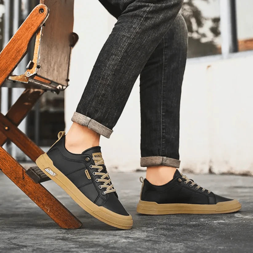 HARRINGTON -  ZAPATILLAS DE CUERO