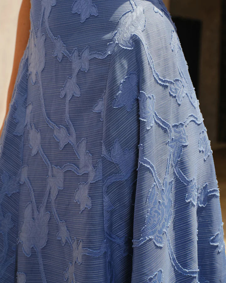 Jacquard - Vestido largo liso